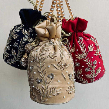 Meher Potli – The Ultimate Gold Luxe Statemen For Bridal/Wedding